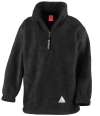 RS33B R33J/Y Result Kids/Youths Zip Neck Polartherm™ Fleece Black colour image